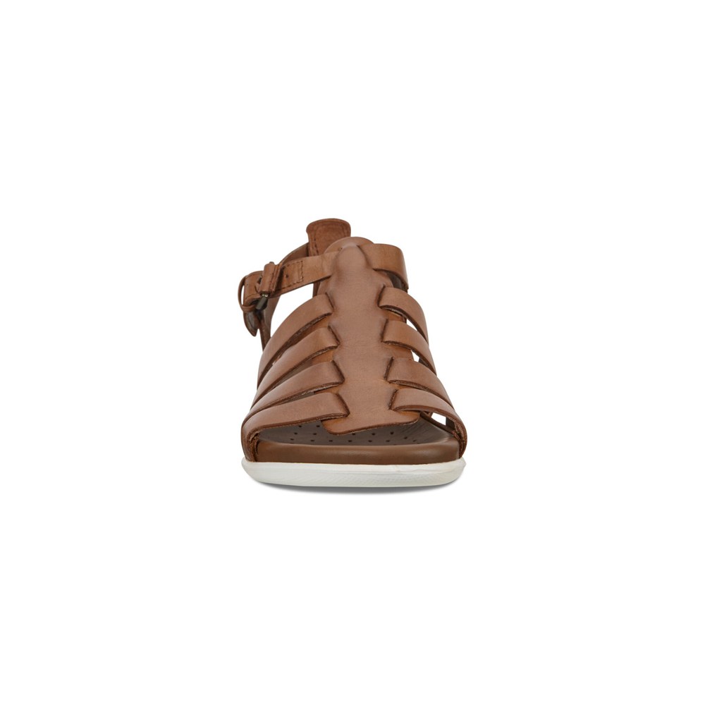 Womens Sandals - ECCO Flash Flat - Brown - 3520DAPIC